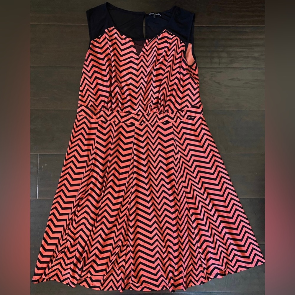 Knapp Studio Women’s Flare Midi Sleeveless Dress Polyester 1XL
